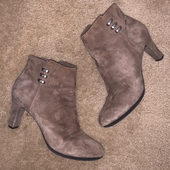 anne klein suede booties